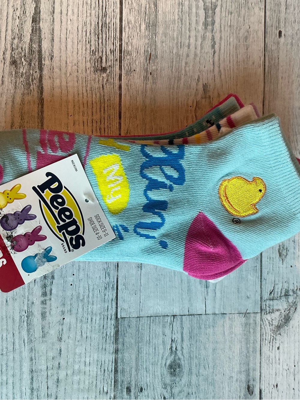 Peeps 6 Pair Women’s Size 4-10 Assorted Ankle Socks
